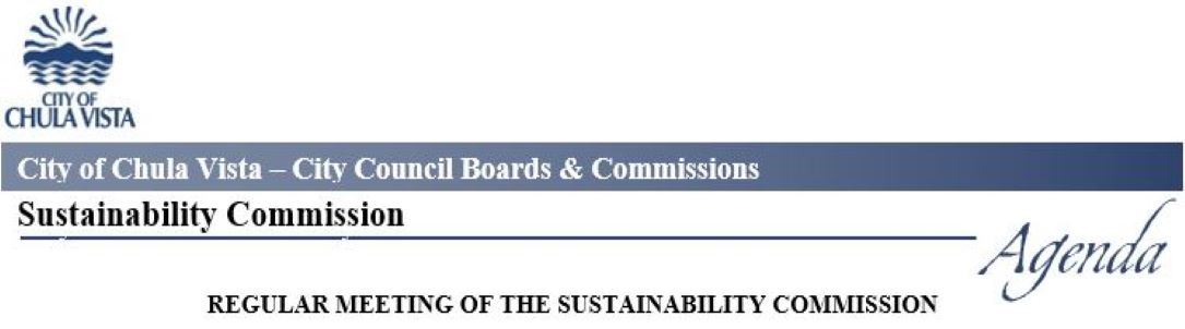 Sustainability Commission Regular Meeting Logo