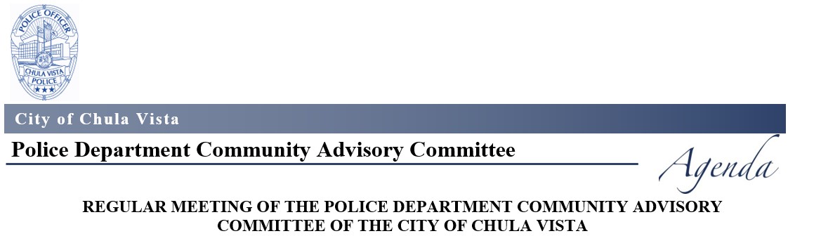 Police Department Community Advisory Committee Regular Meeting Logo
